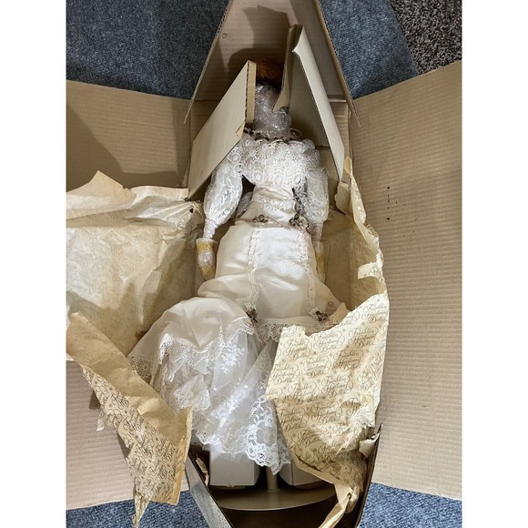 Franklin Heirloom Dolls Gibson‎ Girl Anniversary Bride ~ Porcelain~Red Hair~Rare - Picture 11 of 13